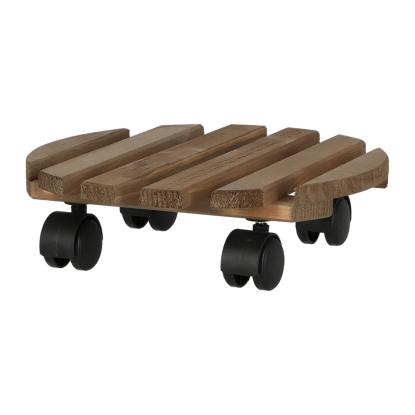 Esschert Design rund plantevogn, træ, Ø28,7 cm