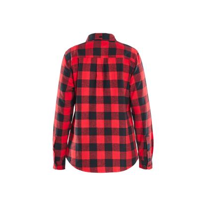 Blåkläder 3218 dame flannel skjorte, rød/sort
