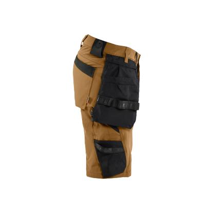 Blåkläder 1702 håndværker shorts 4-vejs stretch, nougat/sort