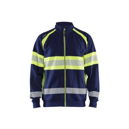 Blåkläder 3551 high vis sweatshirt, marineblå/hi-vis gul