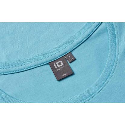 ID 0595 Stretch T-shirt, komfort, dame, støvet aqua