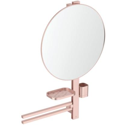 Ideal Standard Alu+ spejl med hylde, rosé, Ø50,8 cm