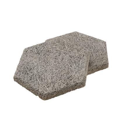 FibroTech Hexagon Multifin træbetonplade, grå, 25 x 289 x 250 mm - 18 stk.