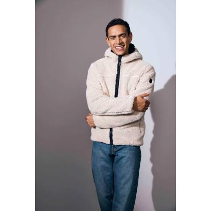 ID 0828 Pile fleecejakke, off-white