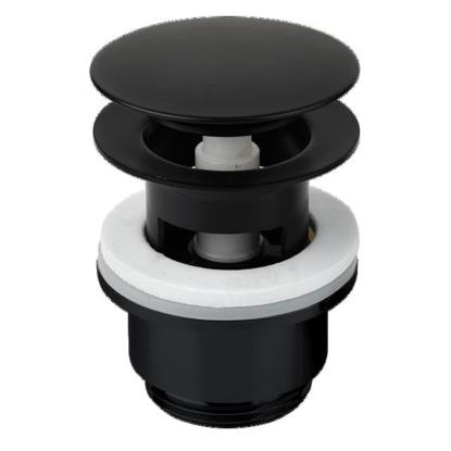 Damixa komplet push-open bundventil, Ø63 mm, 1 1/4", mat sort
