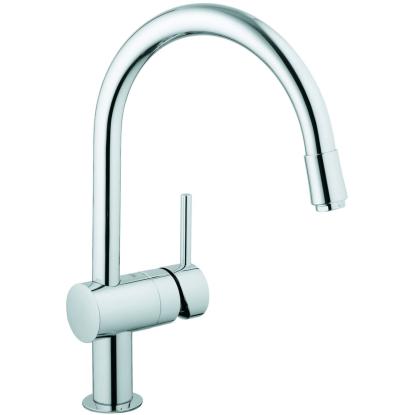 GROHE Minta Ecojoy køkkenarmatur høj C-tud og udtræk, krom