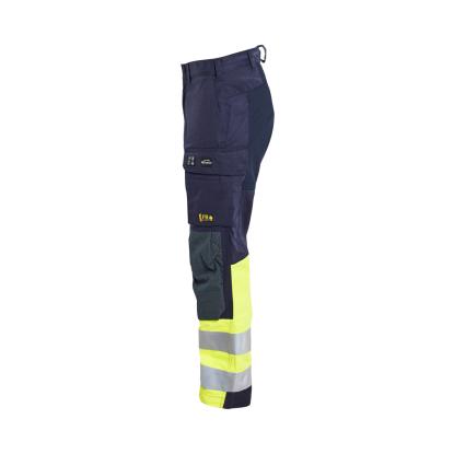 Blåkläder 1787 multinorm buks inherent med stretch, marineblå/hi-vis gul
