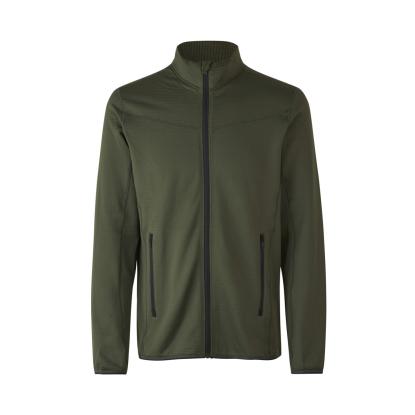 ID 0840 cardigan med stretch, komfort, oliven