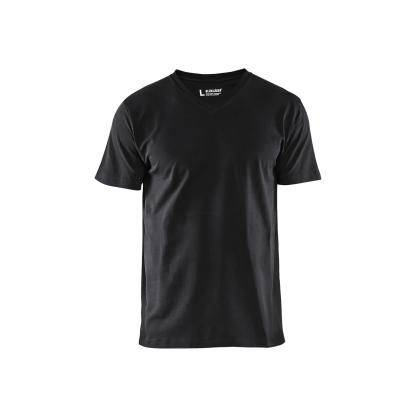 Blåkläder 3360 t-shirt v-udskæring, sort