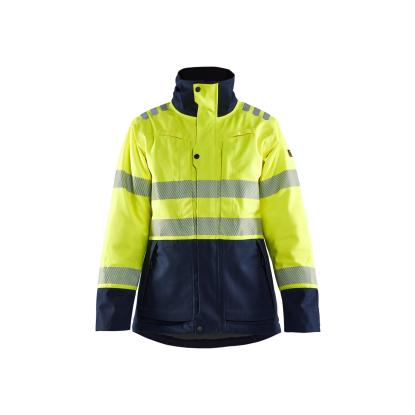 Blåkläder 4917 dame multinorm vinterjakke inherent, hi-vis gul/marineblå