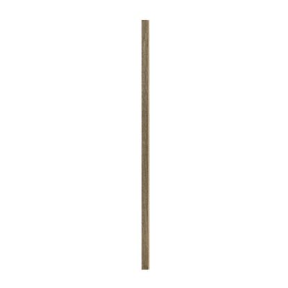 I-Wood afslutningsliste til 4-lamel akustikpanel, sort olieret, beige filt og lys kerne, egefiner, 16 x 67 mm