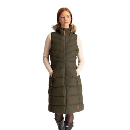 Trespass AUDREY GILET lang vest, dame, grøn