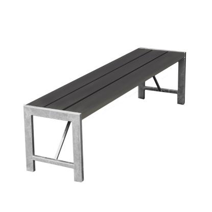 HORTUS H-model bænk, nonwood/galvaniseret stål, antracitgrå, 43 x 180 cm
