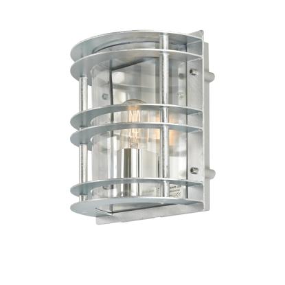 Norlys Stockholm vægarmatur, E27, IP54, galvaniseret/klar