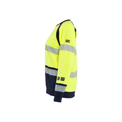 Blåkläder 3454 dame multinorm sweatshirt inherent, hi-vis gul/marineblå