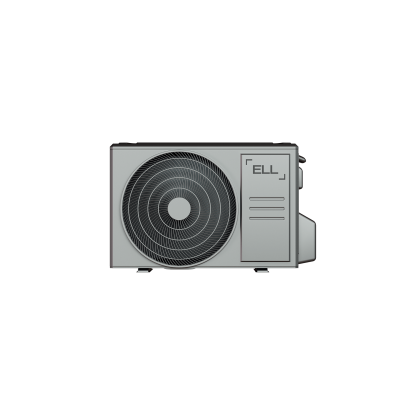 ELL Front varmepumpe, op til 110 m2, 12 kW, scop 4,6, silver/light grey