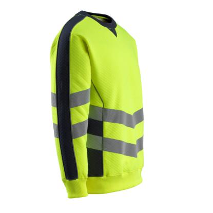MASCOT SAFE SUPREME Wigton sweatshirt, hi-vis gul/mørk marine