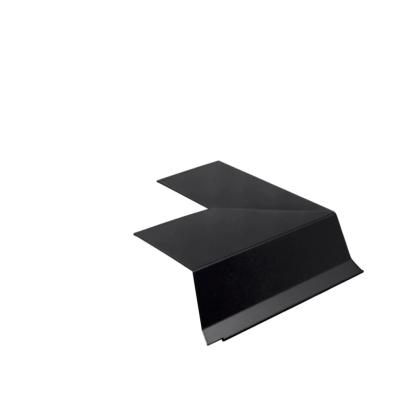 Tagfod, 100 mm, udvendig hjørne, sort, 90° vinkel