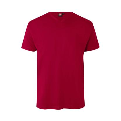 ID T-TIME® 0514 T-shirt med v-hals, rød