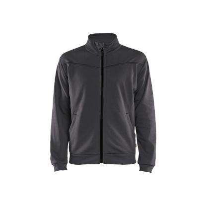 Blåkläder 3362 sweatshirt full zip, mellemgrå/sort