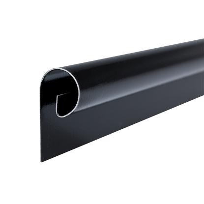 Plastmo Sort Stål Arkitekt samlevulst, 1/4 rund, nr. 14