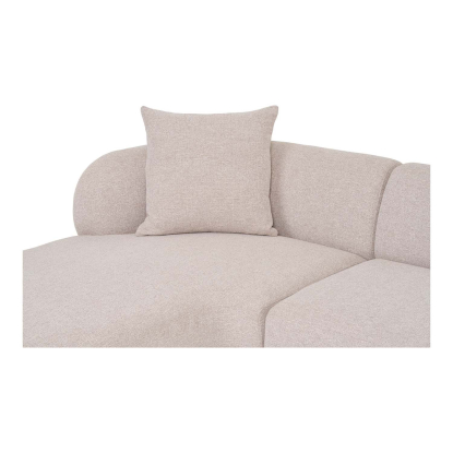 Kingston venstrevendt loungesofa med to puder, beige