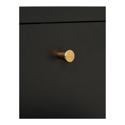 Dalby kommode med 2 skuffer, stål, 40 x 40 x 59,5 cm, sort