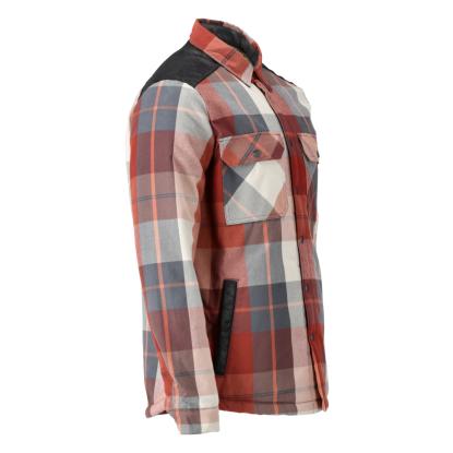 MASCOT CUSTOMIZED flannel skjorte med fiberpelsfor, efterårsrød ternet