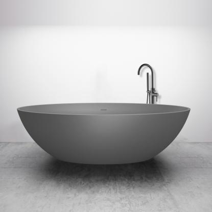 Best Design New Stone badekar, 180 x 85 cm, lava grå