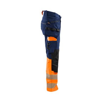 Blåkläder 1125 high vis buks 4-vejs stretch, marineblå/hi-vis orange