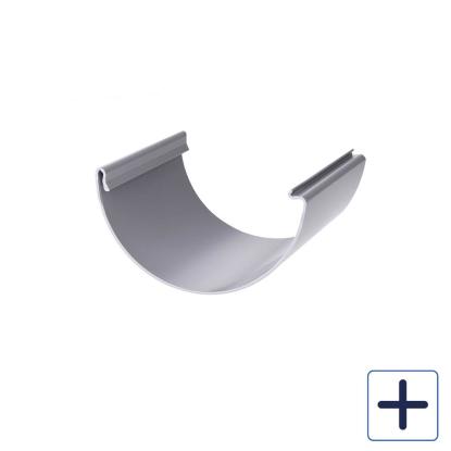 Plastmo samlestykke, PVC, grå