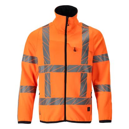 MASCOT ACCELERATE SAFE fleecetrøje med lynlås, hi-vis orange