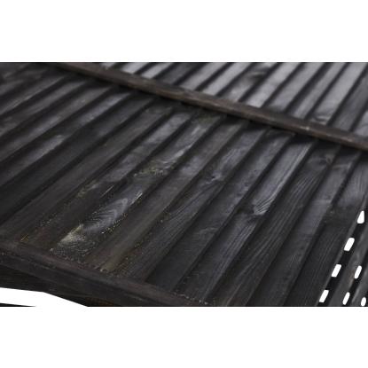 Varmepumpeskjuler med skrå top, grundmalet sort
