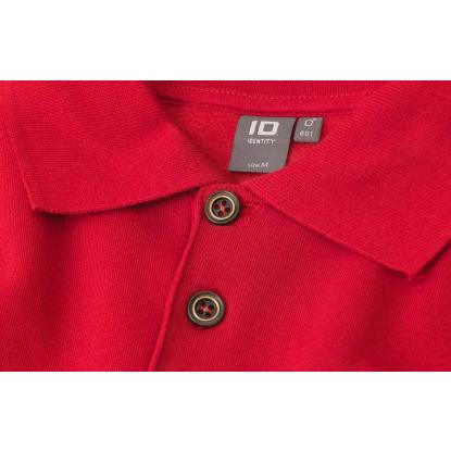 ID 0601 polosweatshirt, klassisk, rød