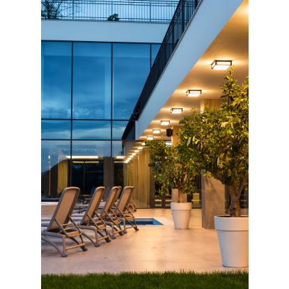 Norlys Nordland LED væglampe/loftlampe, IP65, grafit
