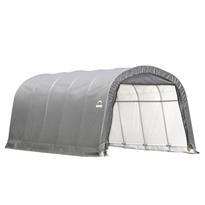 ShelterLogic Garage-in-a-Box teltgarage til bil, polyethylen/stål, grå - 22,57 m²