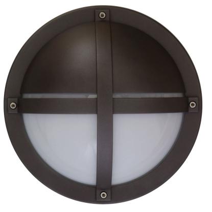 SG Armaturen Tanto 1100 LED væglampe med sensor, Ø27 cm, IP65, grafitgrå