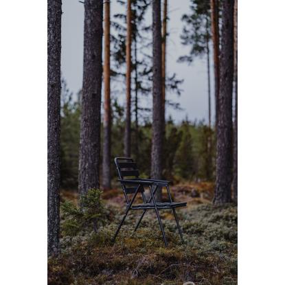 Varax Retro stol, sammenklappelig, gråsort