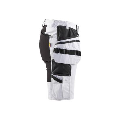 Blåkläder 7171 dame shorts med stretch, hvid/sort