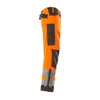 MASCOT SAFE SUPREME arbejdsbukser med knælommer, hi-vis orange/mørk antracit
