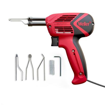 Weller loddepistolssæt med 3 loddespidser og tin, 140W, 230V, maks. 480°C