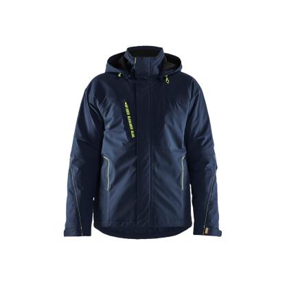 Blåkläder 4484 letforet vinterjakke 4-vejs stretch, mørk marineblå/hi-vis gul
