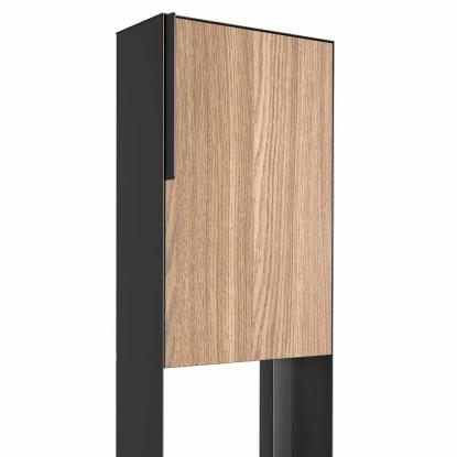 Bravios Faro postkasse med stander, HPL front, antracit