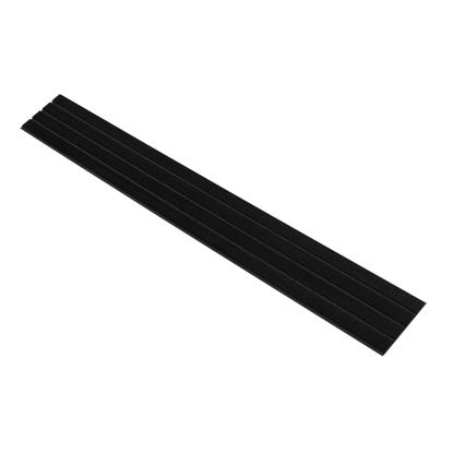I-Wood Basic 4-lamel akustikpanel, sortmalet, sort filt og sort kerne, egefiner, 17 x 300 mm 
