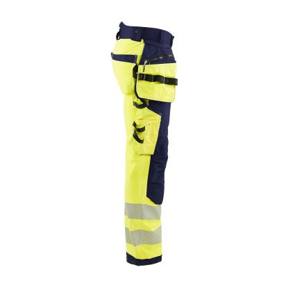 Blåkläder 1820 high vis softshell buks, hi-vis gul/marineblå