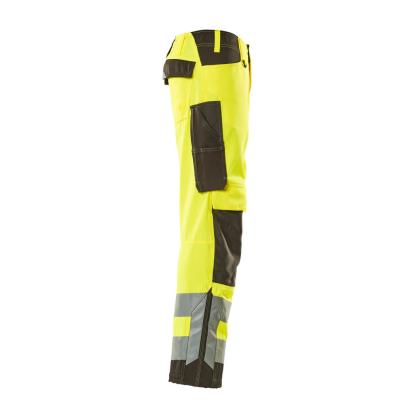 MASCOT SAFE SUPREME Kendal arbejdsbukser med knælommer, hi-vis gul/mørk antracit