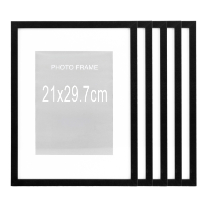 Marbella ramme, sort - 5 stk.