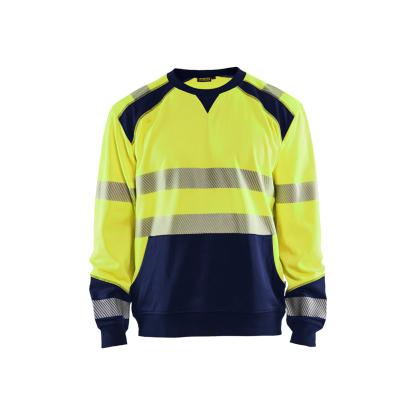 Blåkläder 3541 high vis sweatshirt, hi-vis gul/marineblå