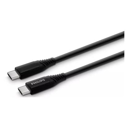 Philips USB-C kabel USB-C til USB-C, sort, 2 meter