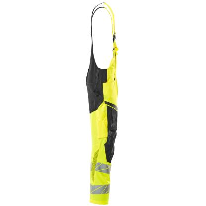 MASCOT ACCELERATE SAFE overall med knælommer, hi-vis gul/sort